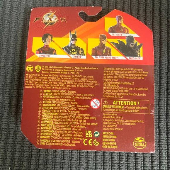 DC Comics Dark Flash Action Figure – 4” w/ 2 Accessories – The Flash Movie Toy - Picture 3 of 7